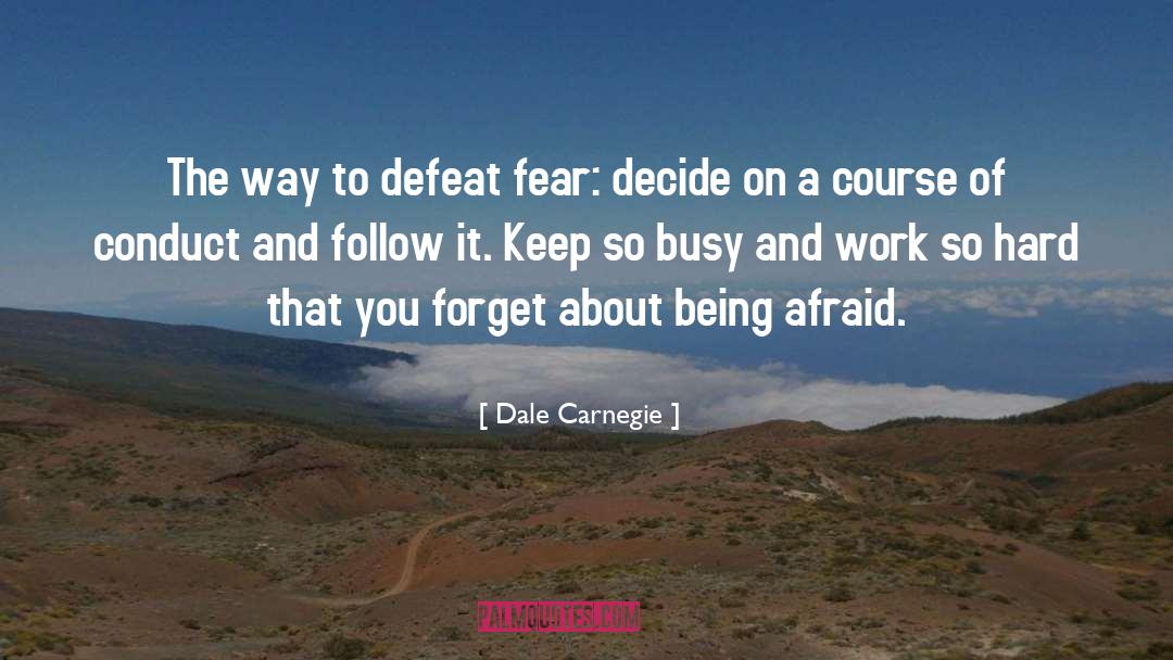 Self Defeat quotes by Dale Carnegie