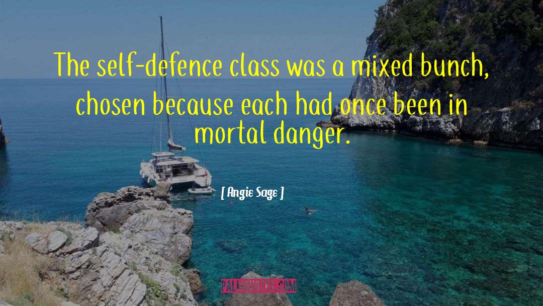 Self Defence quotes by Angie Sage