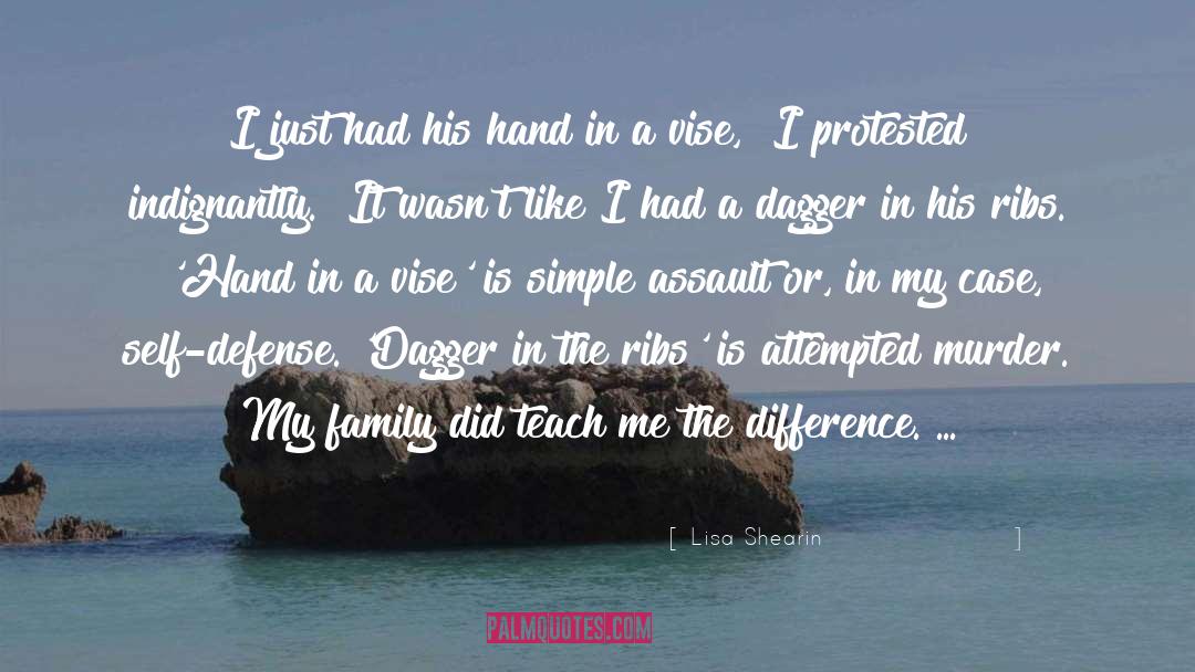 Self Defense quotes by Lisa Shearin