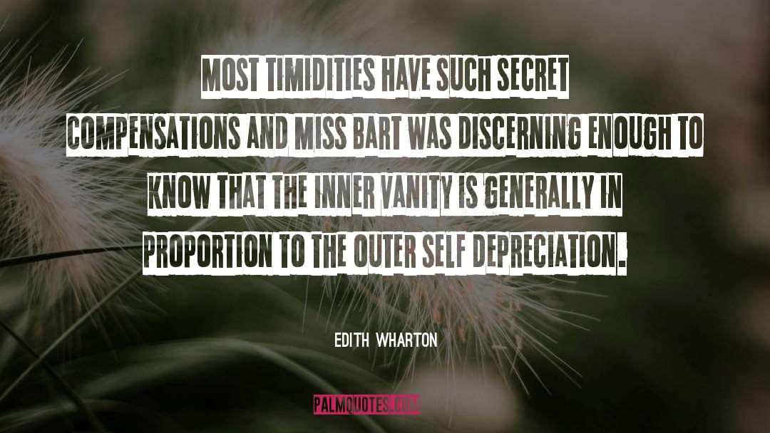 Self Depreciation quotes by Edith Wharton