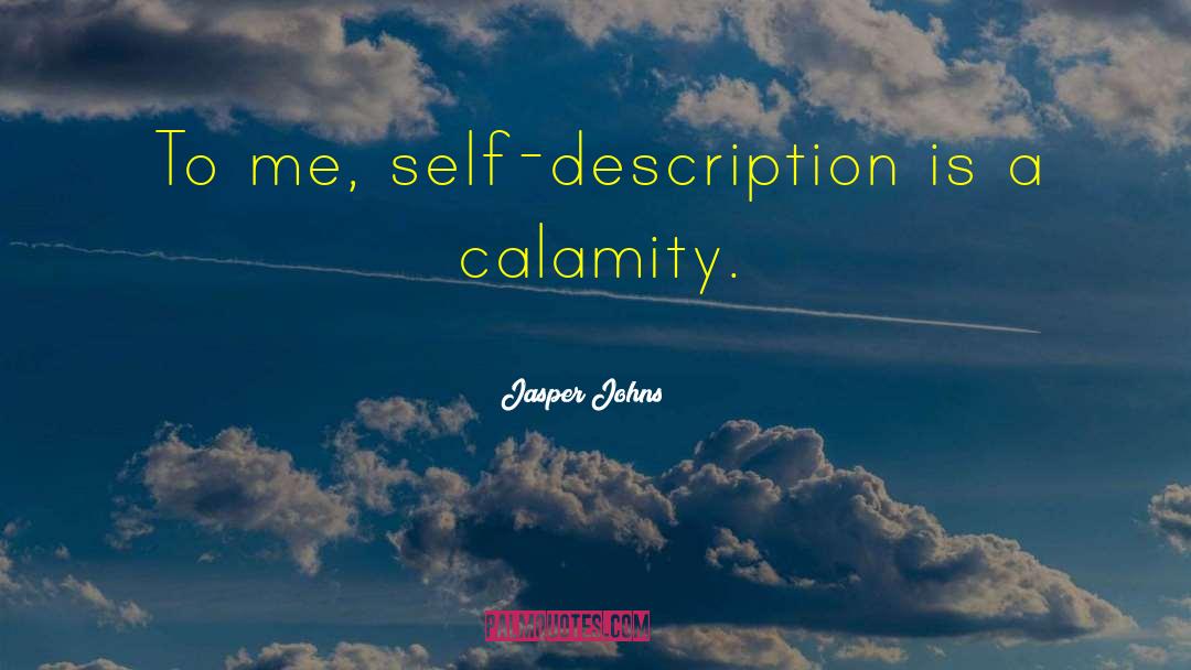 Self Description quotes by Jasper Johns