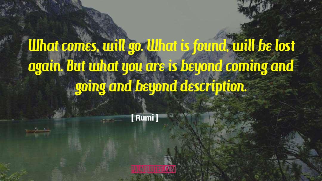 Self Description quotes by Rumi