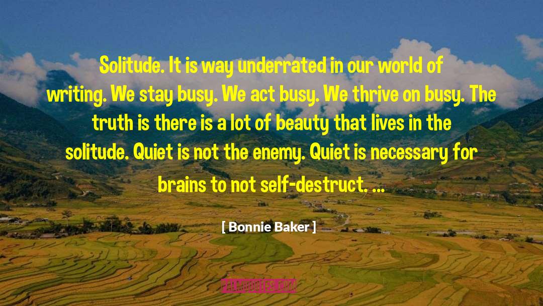 Self Destruct quotes by Bonnie Baker