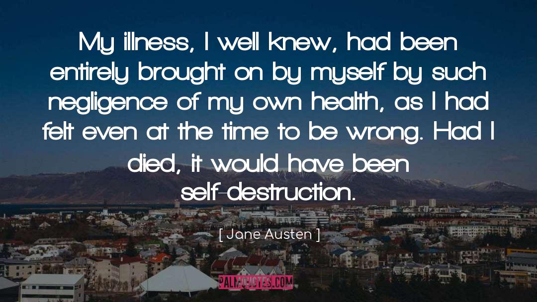 Self Destruction quotes by Jane Austen