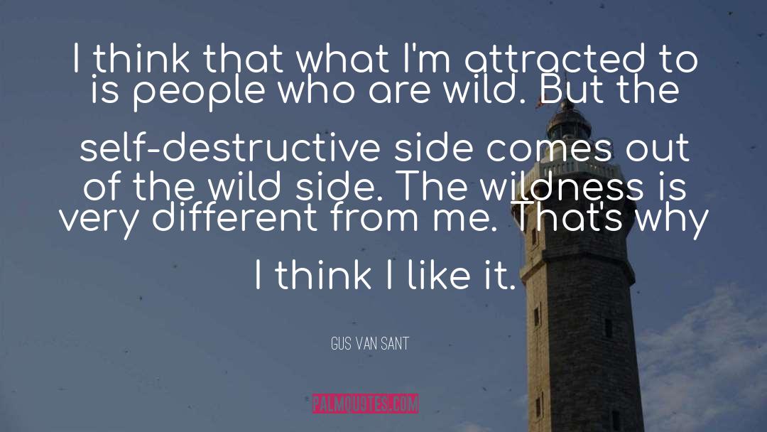 Self Destructive quotes by Gus Van Sant