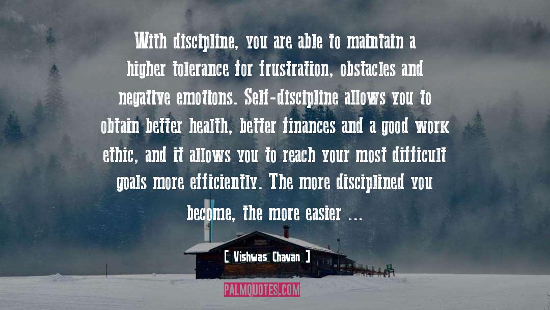 Self Discipline quotes by Vishwas Chavan