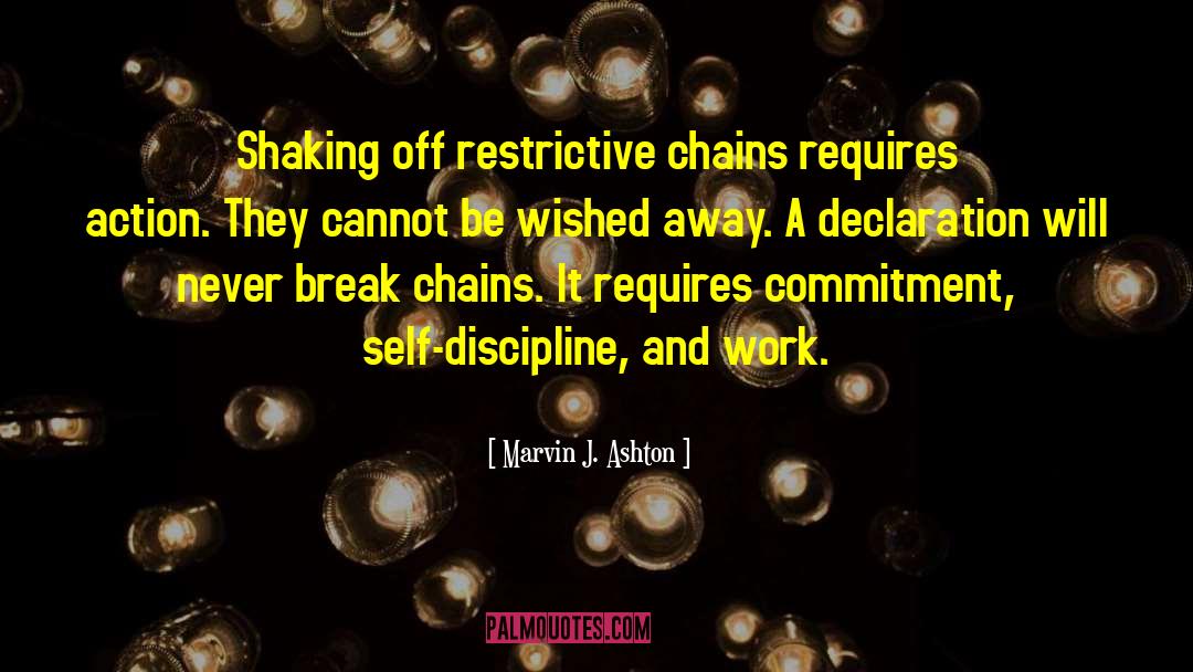 Self Discipline quotes by Marvin J. Ashton