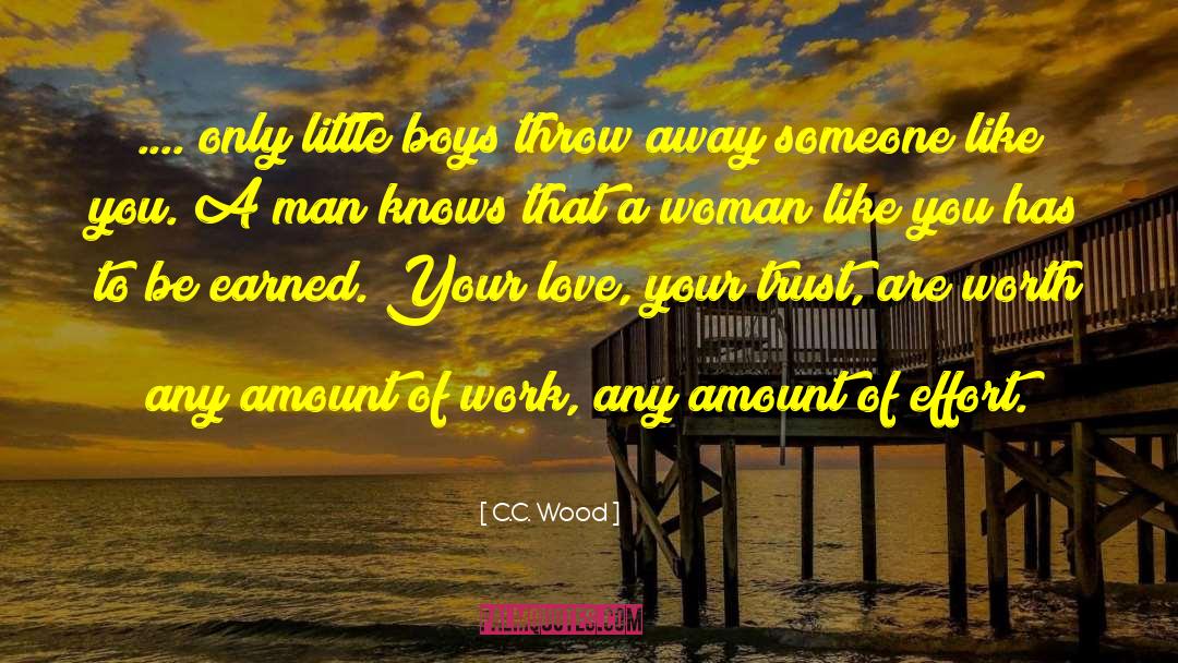 Self Earned quotes by C.C. Wood