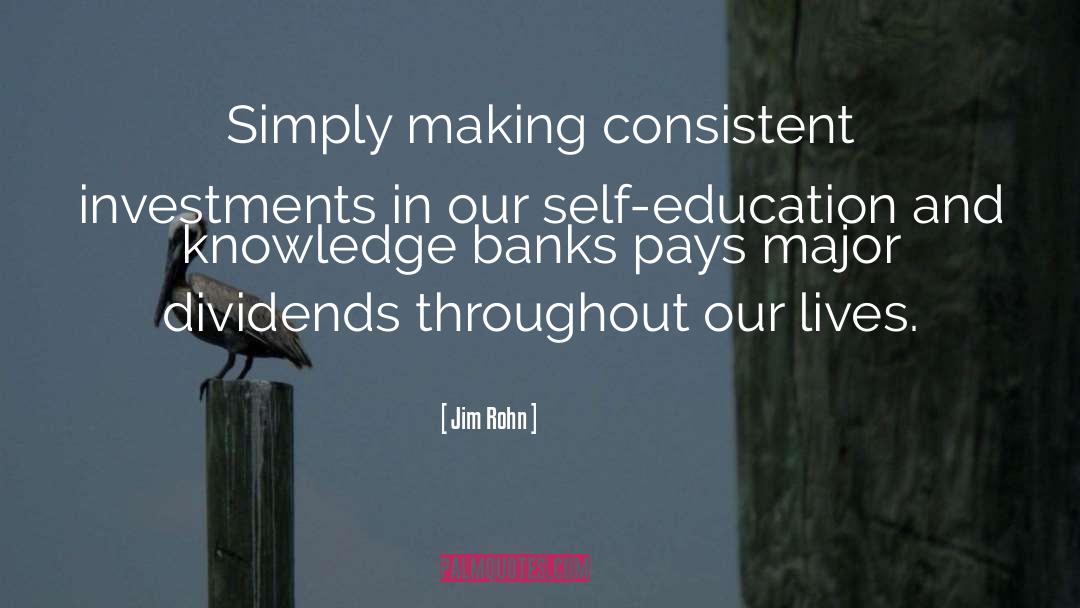 Self Education quotes by Jim Rohn