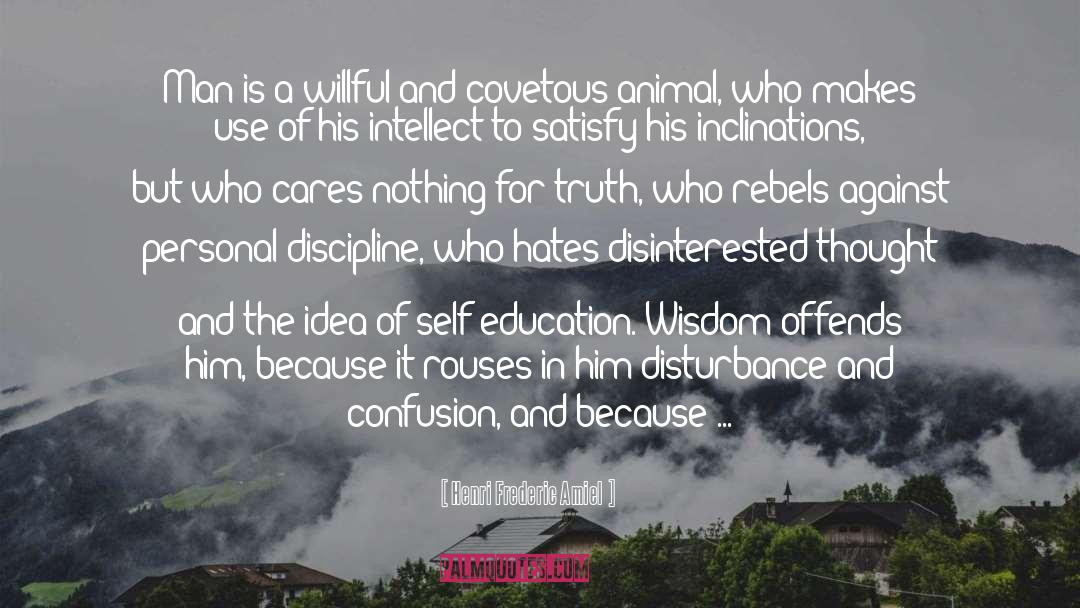 Self Education quotes by Henri Frederic Amiel