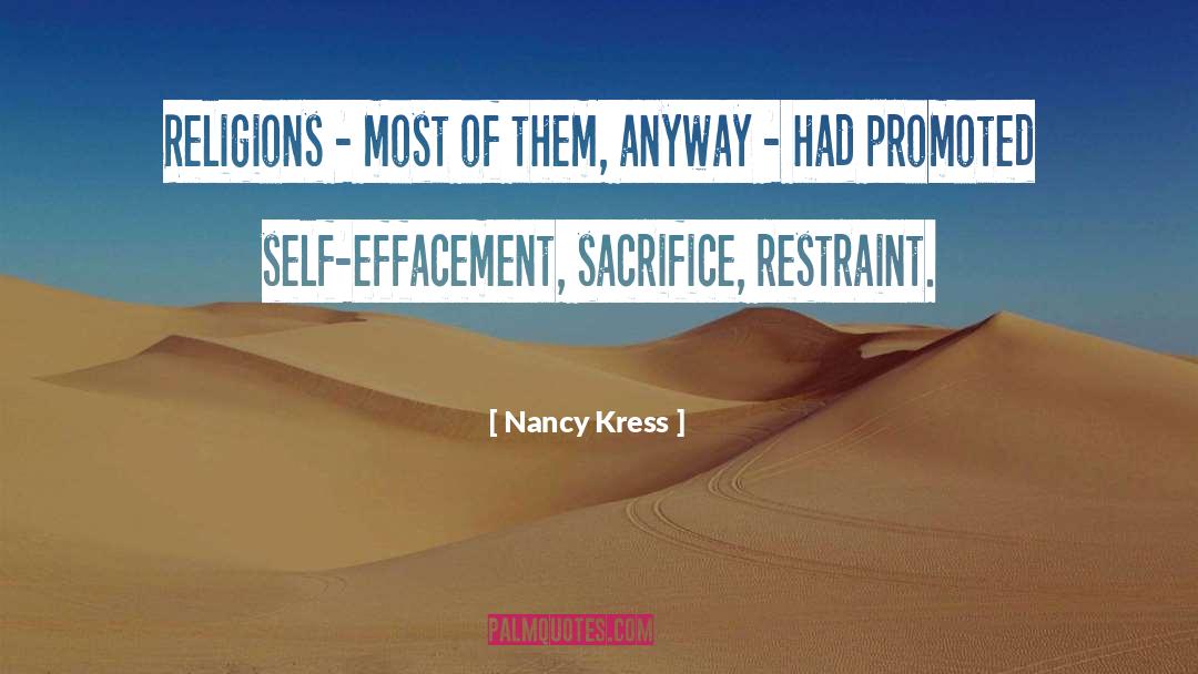 Self Effacement quotes by Nancy Kress