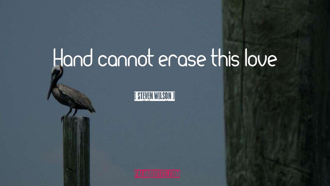 Self Erasure quotes by Steven Wilson