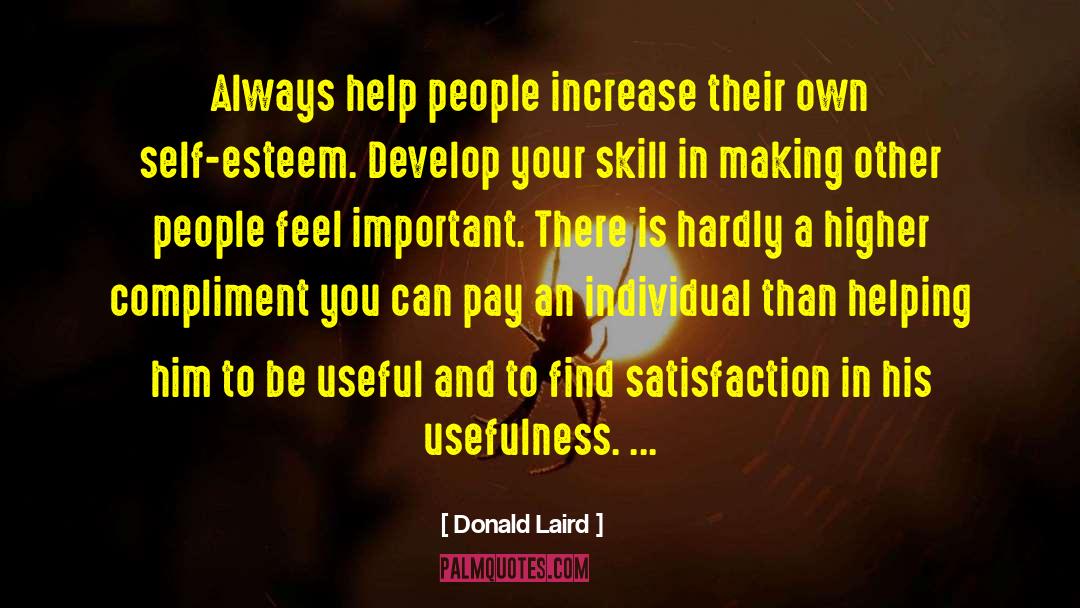 Self Esteem Self Help Book quotes by Donald Laird