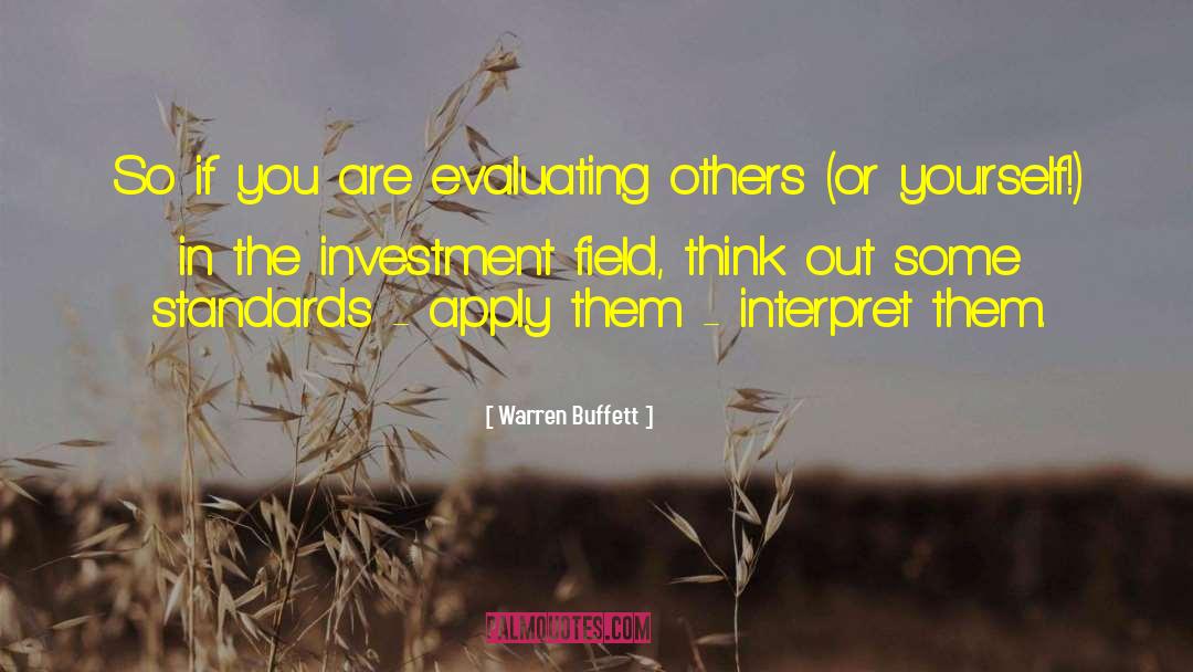 Self Evaluating quotes by Warren Buffett