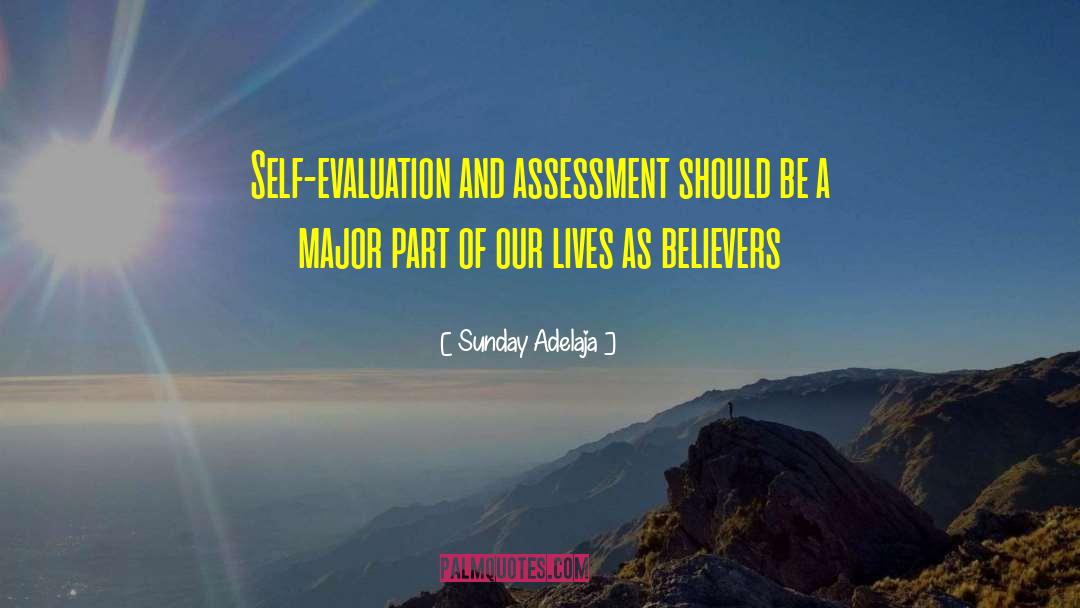 Self Evaluation quotes by Sunday Adelaja