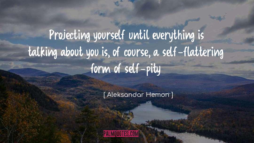 Self Flattery quotes by Aleksandar Hemon