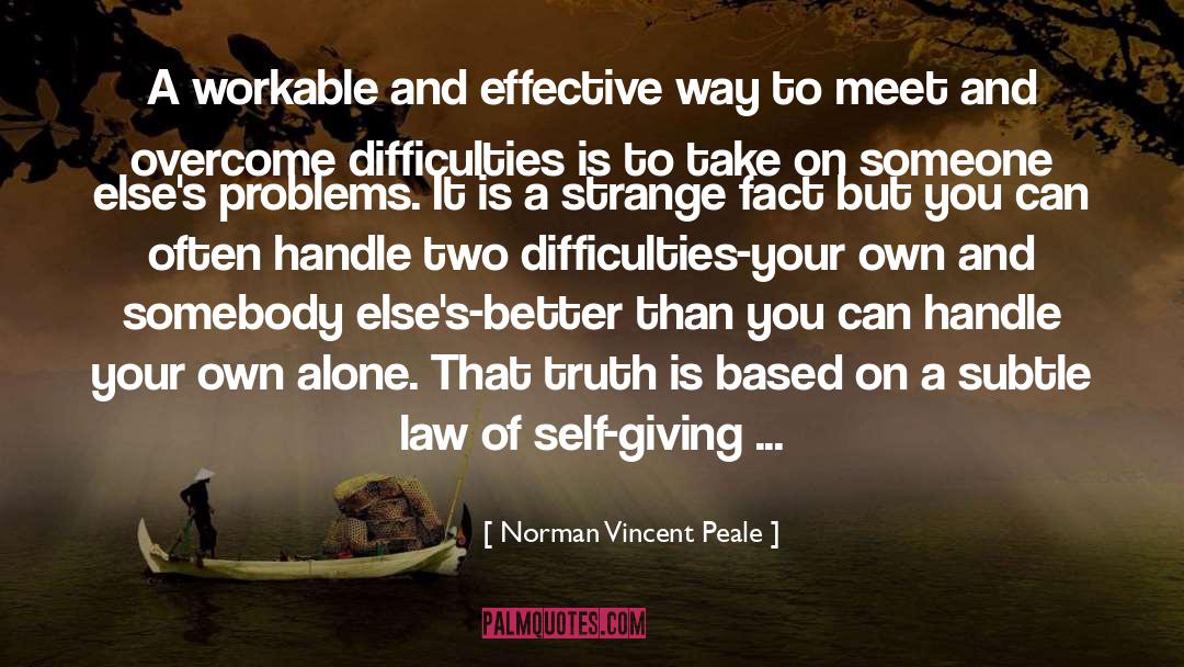 Self Giving quotes by Norman Vincent Peale