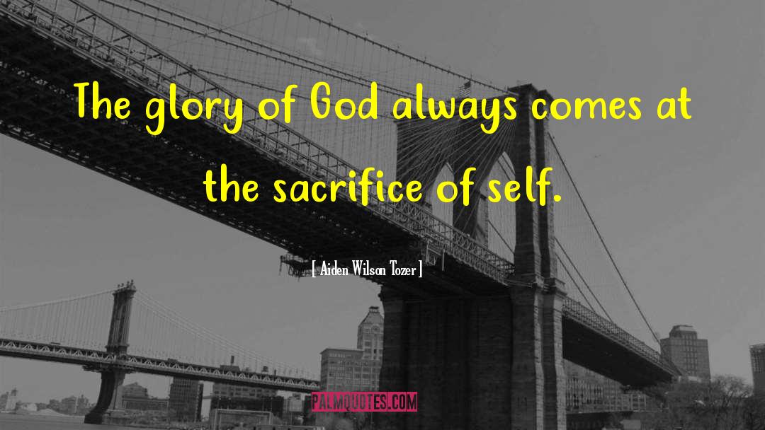 Self Glory quotes by Aiden Wilson Tozer