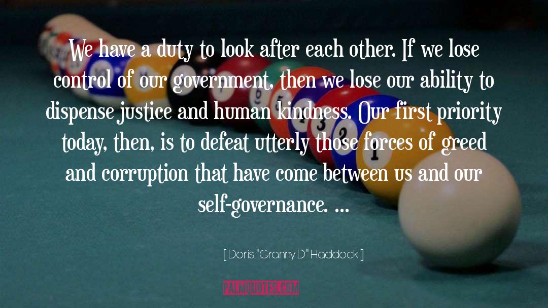 Self Governance quotes by Doris 