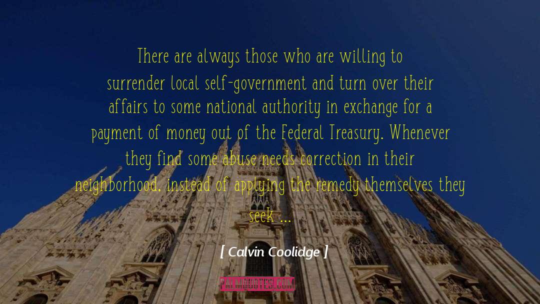 Self Government quotes by Calvin Coolidge