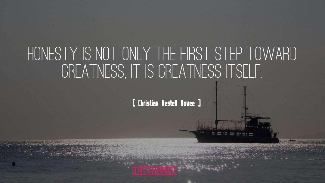 Self Greatness quotes by Christian Nestell Bovee