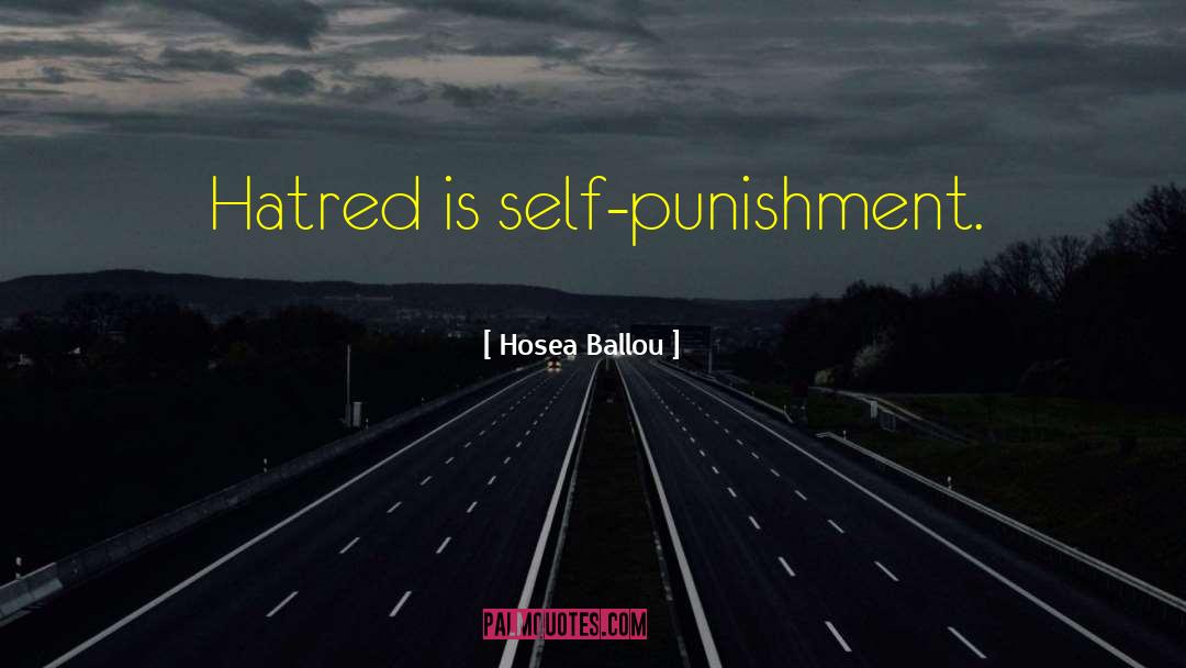 Self Hate quotes by Hosea Ballou