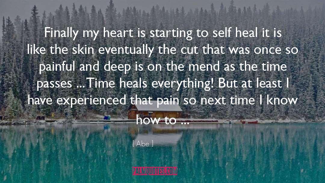 Self Heal quotes by Abe