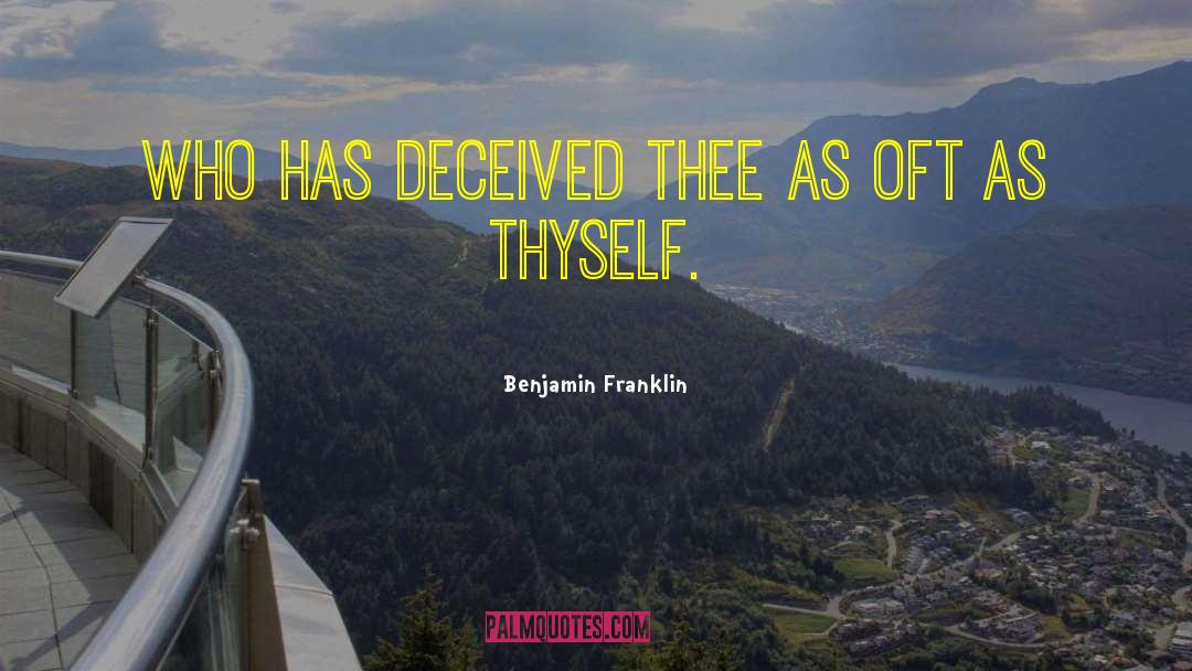 Self Identity quotes by Benjamin Franklin