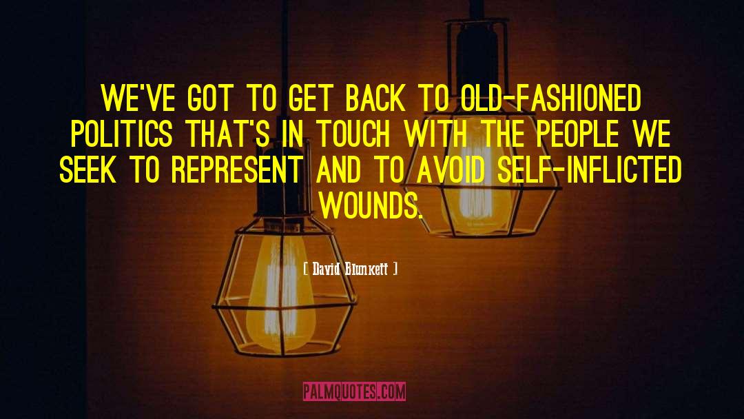 Self Inflicted Wounds quotes by David Blunkett