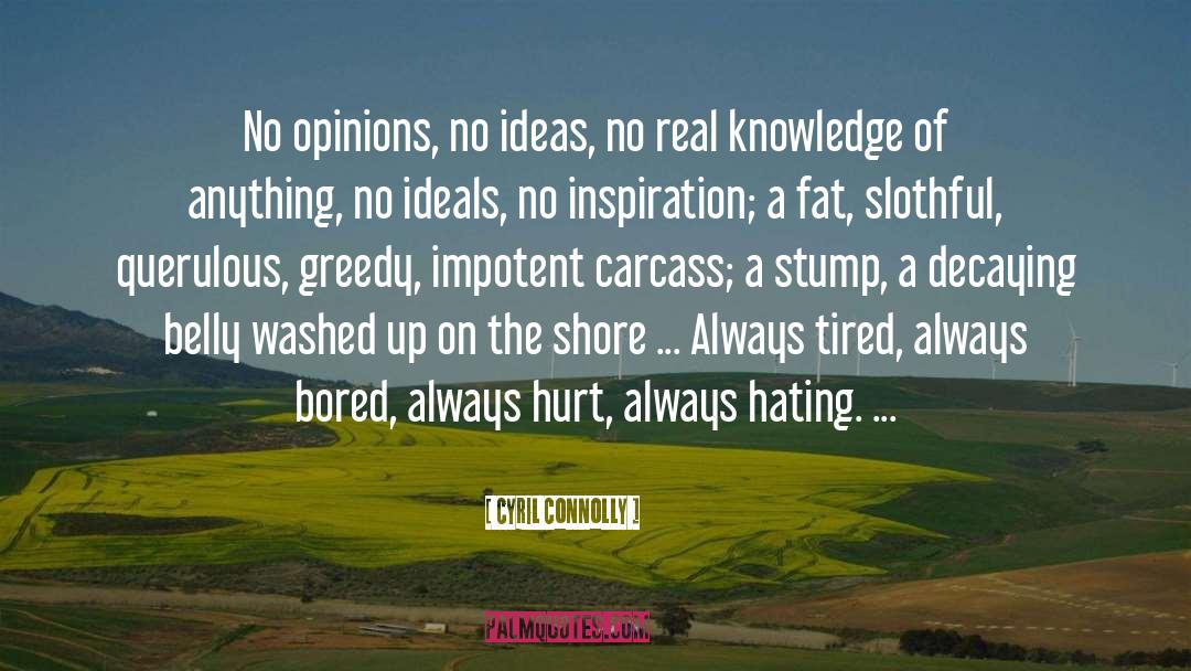 Self Inspiration quotes by Cyril Connolly