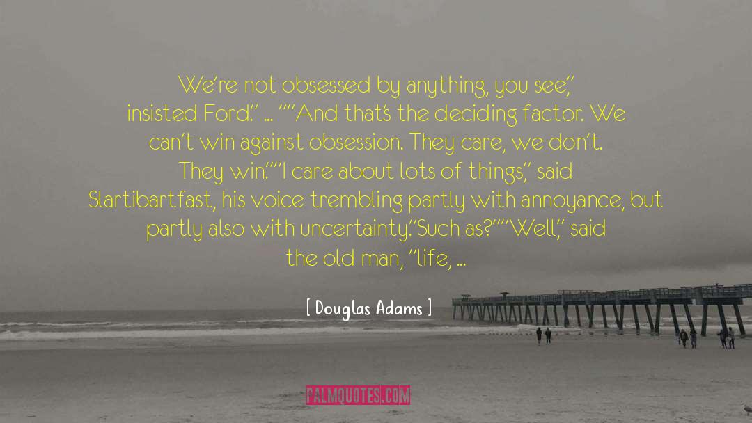 Self Irony quotes by Douglas Adams