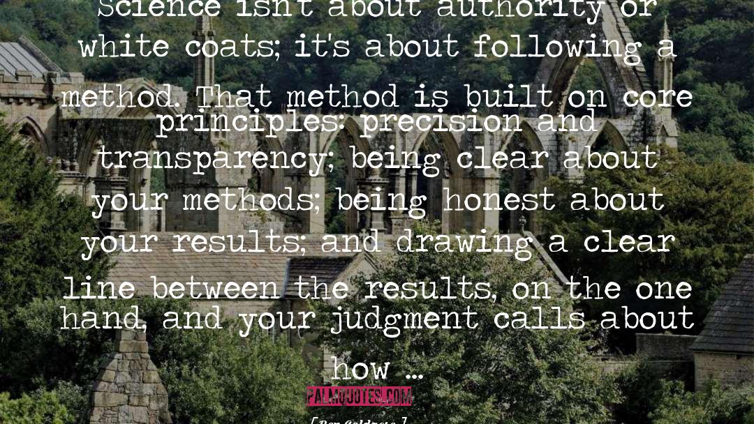 Self Judgment quotes by Ben Goldacre