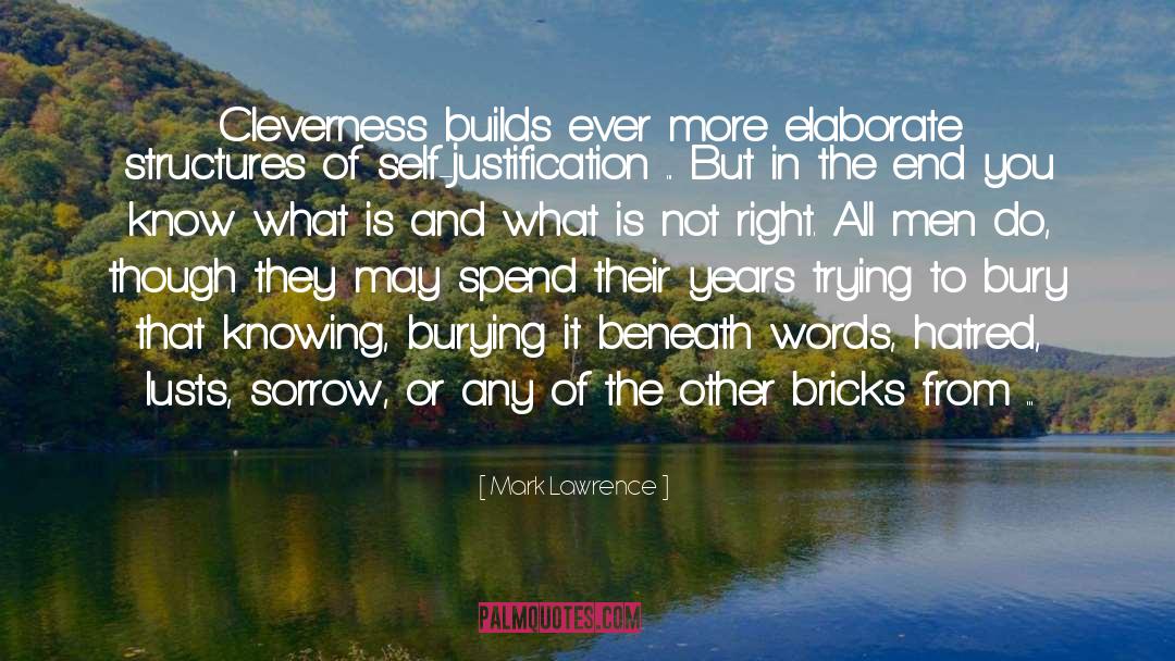 Self Justification quotes by Mark Lawrence