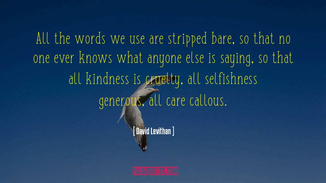 Self Kindness quotes by David Levithan