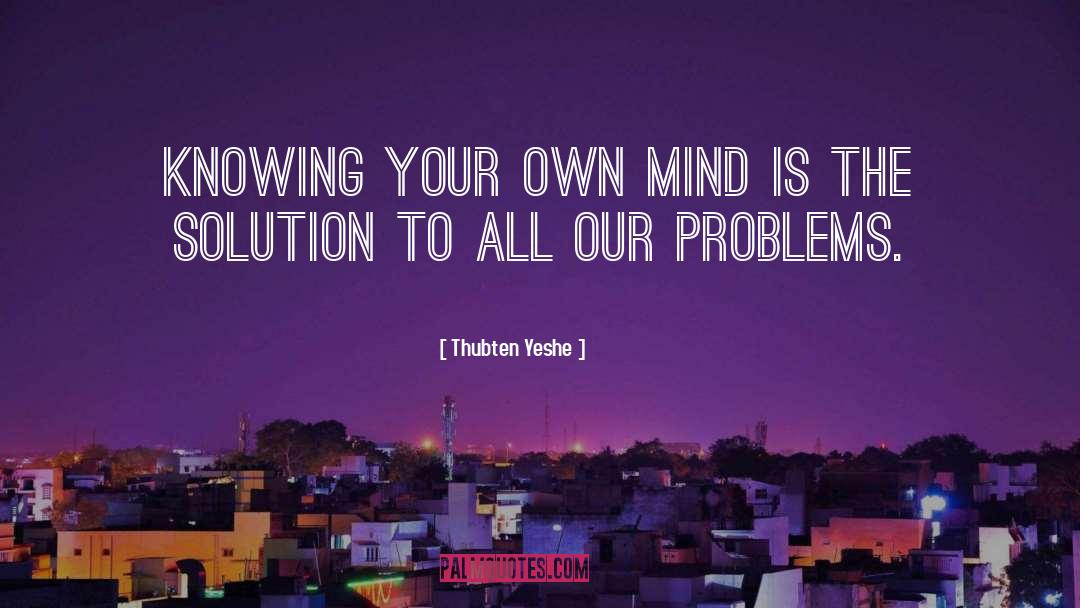 Self Knowing quotes by Thubten Yeshe