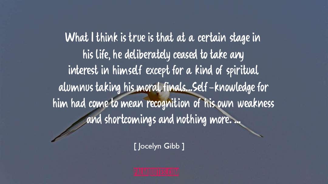 Self Knowledge quotes by Jocelyn Gibb