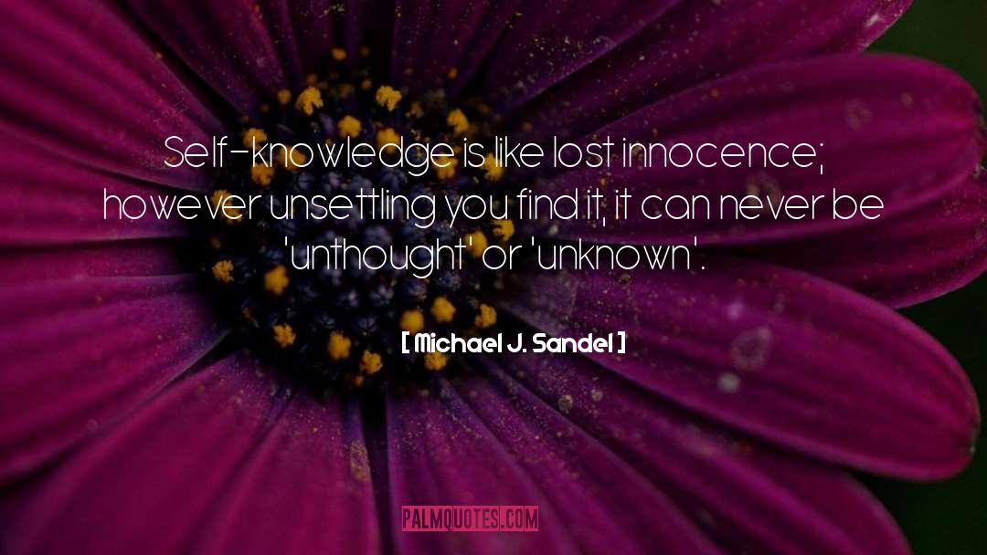Self Knowledge quotes by Michael J. Sandel