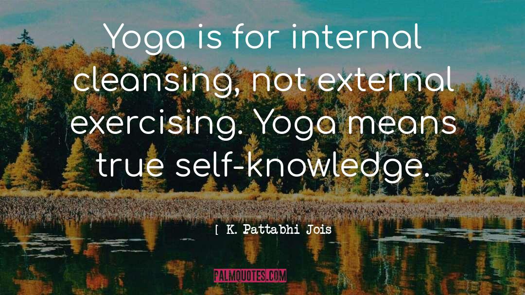 Self Knowledge quotes by K. Pattabhi Jois