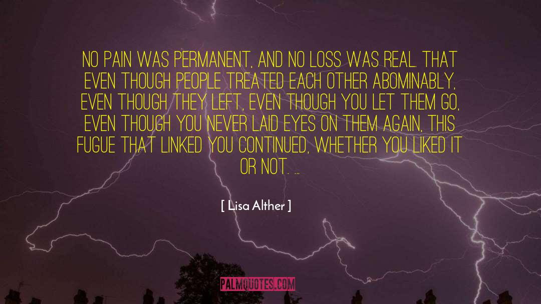 Self Loss quotes by Lisa Alther