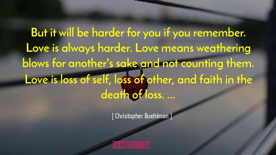 Self Loss quotes by Christopher Buehlman