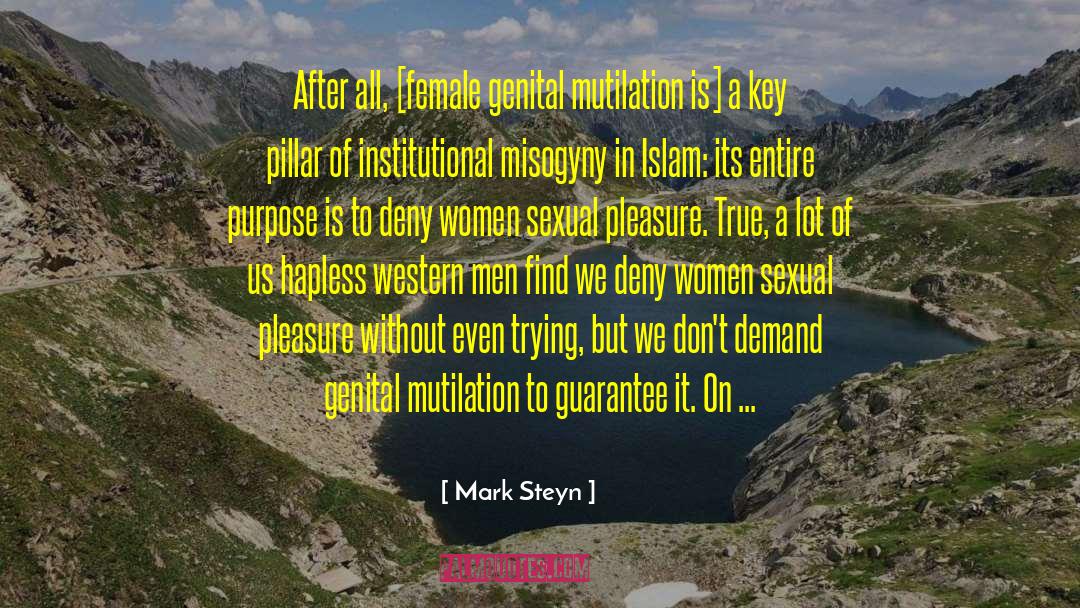 Self Mutilation quotes by Mark Steyn