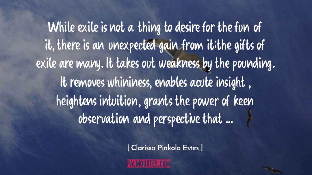 Self Observation quotes by Clarissa Pinkola Estes