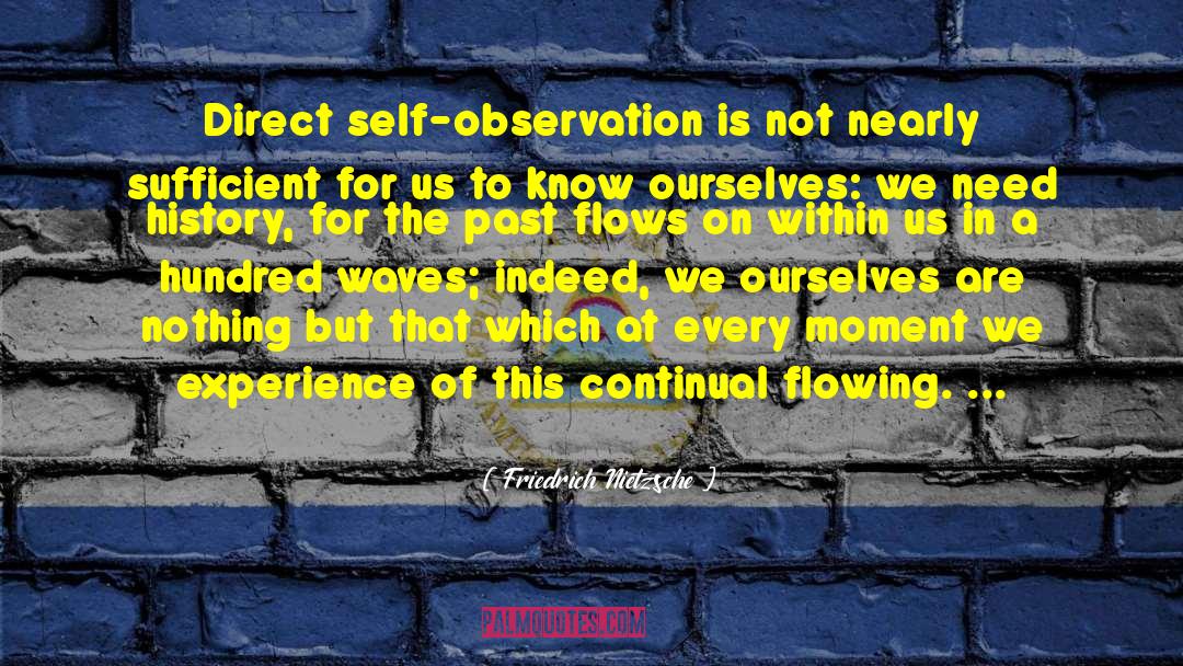 Self Observation quotes by Friedrich Nietzsche