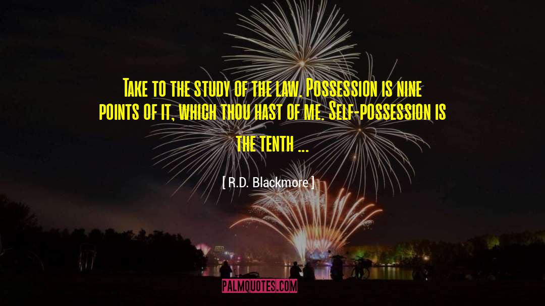 Self Possession quotes by R.D. Blackmore