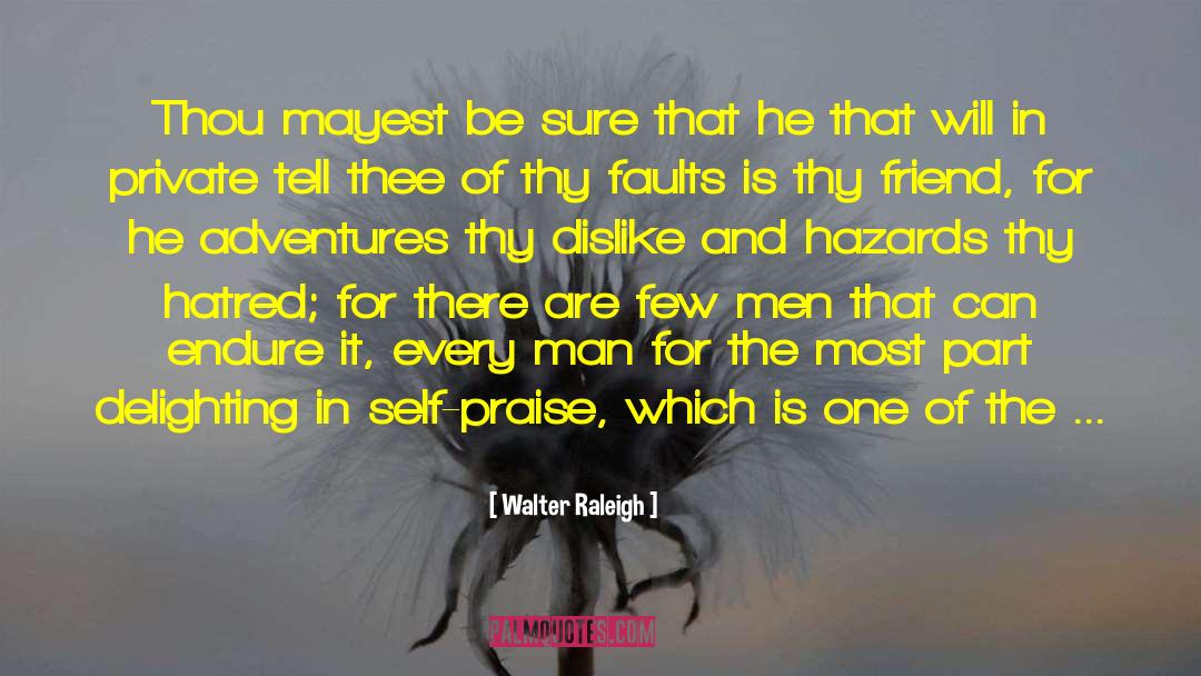 Self Praise quotes by Walter Raleigh