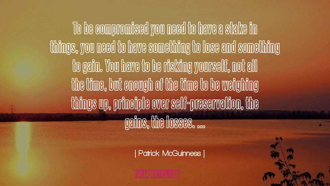 Self Preservation quotes by Patrick McGuinness