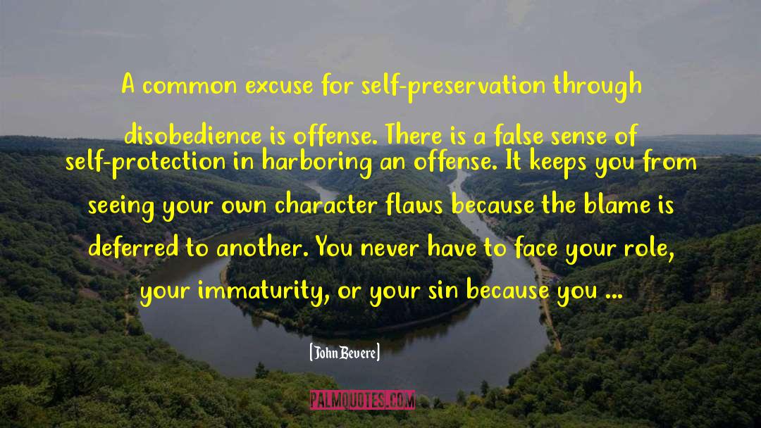 Self Preservation quotes by John Bevere
