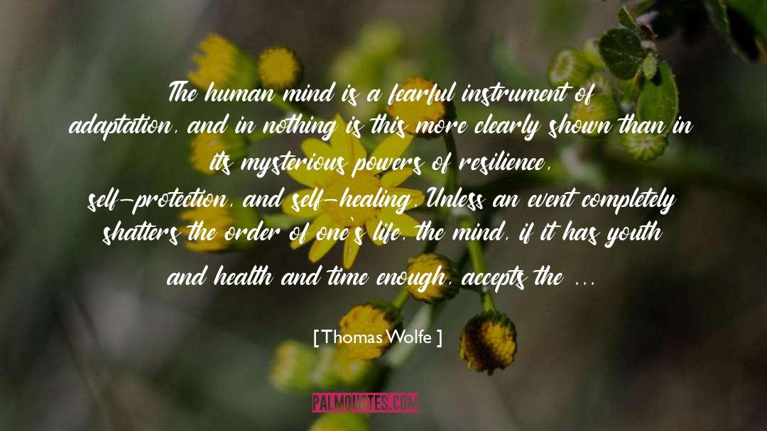 Self Protection quotes by Thomas Wolfe