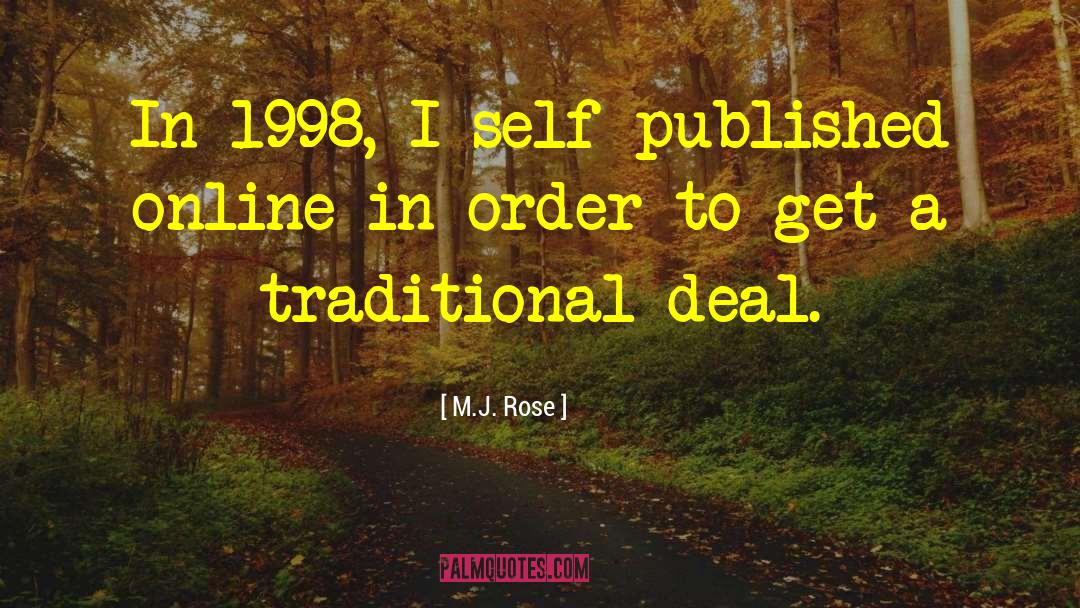 Self Published quotes by M.J. Rose