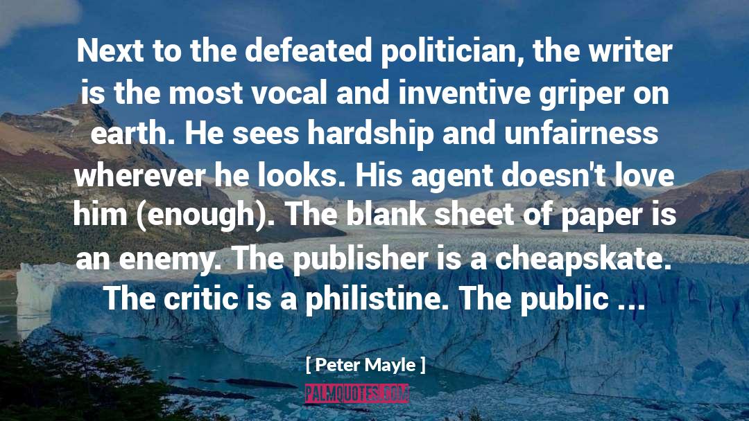 Self Publisher quotes by Peter Mayle